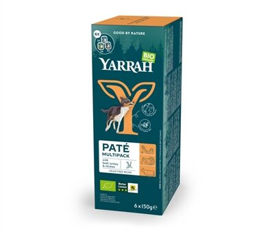 Yarrah Dog Organic Multipack Pate Kalkoen / Kip / Rund
