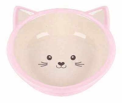Happy Pet Voerbak Kitten Roze / Creme