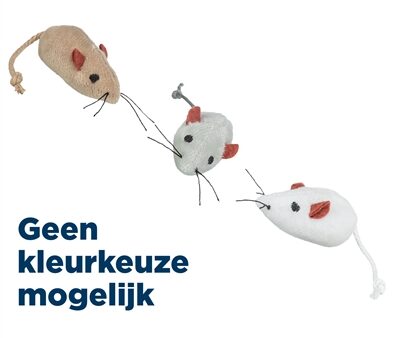 Trixie Pluche Muizen Assorti