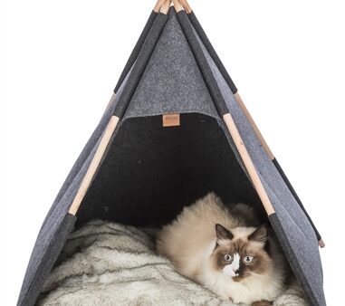 Trixie Schuilplaats Tipi Vilt Antraciet