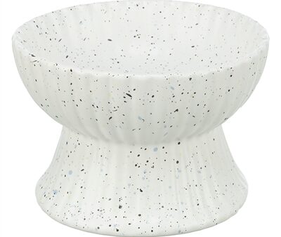 Trixie Voerbak / Drinkbak Kat Verhoogd Keramiek Wit