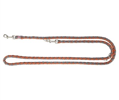 Trixie Hondenriem Cavo Verstelbaar Roest / Grafiet Grijs