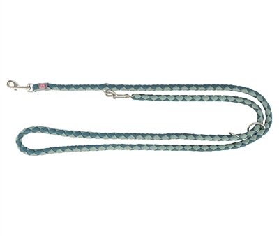 Trixie Hondenriem Cavo Verstelbaar Petrol / Salie Groen