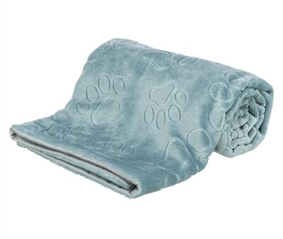 Trixie Hondendeken Barry Softpluche Blauw / Grijs