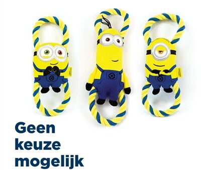 Minions Pluche Bob / Stuart / Kevin Aan Flostouw