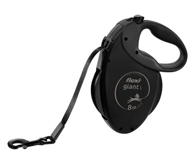 Flexi Rollijn Giant Tape Black Edition Zwart