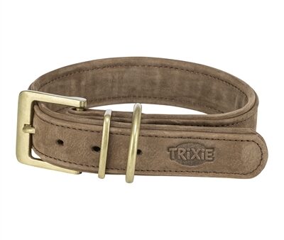 Trixie Halsband Hond Pure Leer Bruin