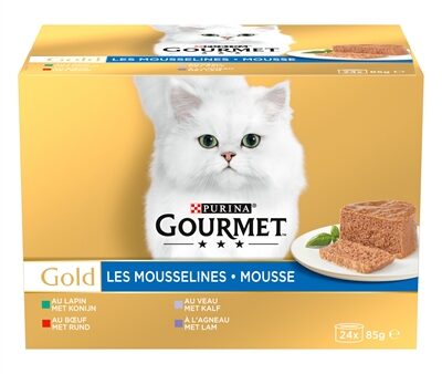 Gourmet Gold Mousse Mixed Konijn / Rund / Kalf / Lam