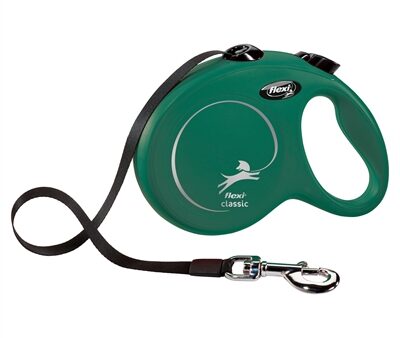 Flexi Rollijn Classic Tape Olijfgroen