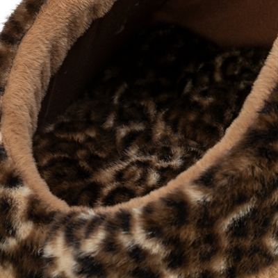Trixie Kattenmand Iglo Leo Soft Pluche Bruin / Panterprint - Afbeelding 6