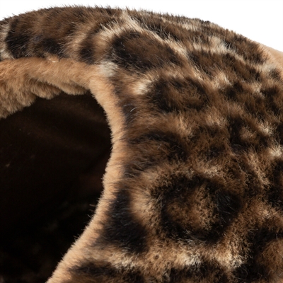 Trixie Kattenmand Iglo Leo Soft Pluche Bruin / Panterprint - Afbeelding 7