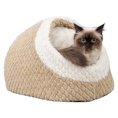 Trixie Kattenmand Iglo Kaline Mio Lichtbruin / Creme - Afbeelding 8