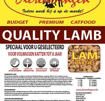 Budget Premium Catfood Quality Lamb