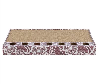 Trixie Krabplank Karton Met Balletjes Roze