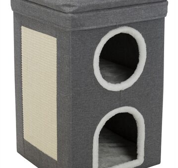 Trixie Krabpaal Cat Tower Saul Grijs