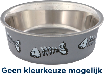 Trixie Voerbak / Waterbak Visgraat Rvs / Kunststof / Rubber Assorti