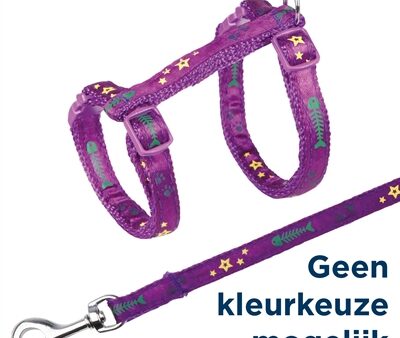 Trixie Kattentuig Met Riem Visgraat Assorti