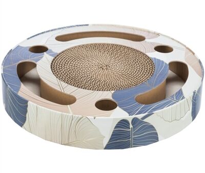 Trixie Krabtrommel Met Ballen Karton Met Catnip Blauw