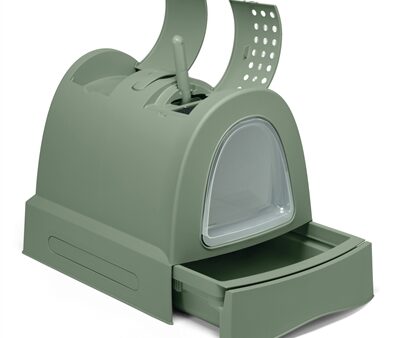 Imac Kattenbak Zuma 2Nd Life Met Schuiflade Groen