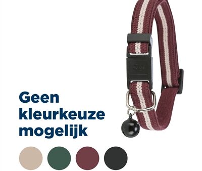 Trixie Halsband Kat Strepen Elastisch Assorti