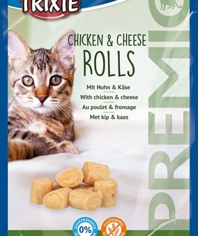 Trixie Premio Kip & Kaas Rolletjes Voor Katten Glutenvrij