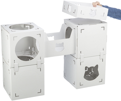 Trixie Kattenmeubel Casa Cara Karton Wit - Afbeelding 5