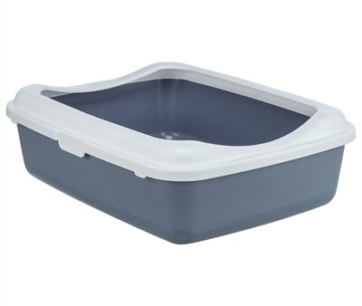 Trixie Kattenbak Classic Met Rand Paars / Wit