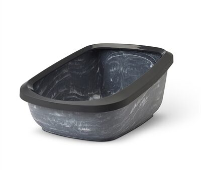 Savic Kattenbak Aseo Jumbo Marble Grijs / Zwart