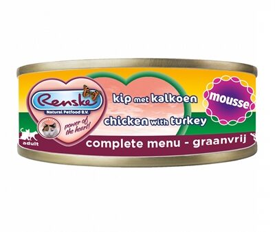 Renske Kat Vers Bereid Mousse Kip / Kalkoen Graanvrij