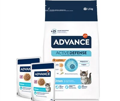 Advance Cat Kitten Chicken / Rice + 2 Pouches Chicken